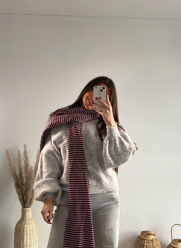 Cashmere Scarf Bordeaux
