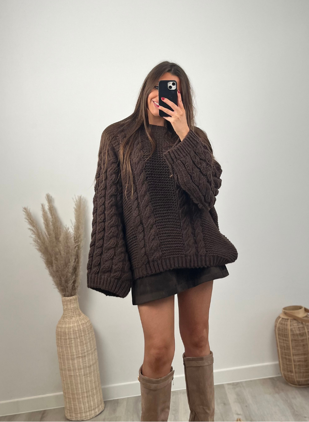 LOUISE - Cable knit sweater