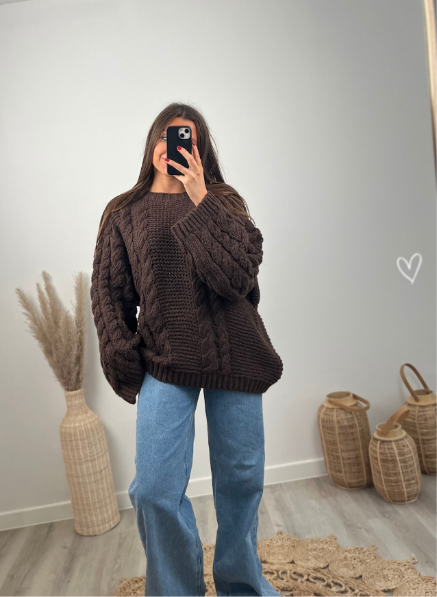 LOUISE - Cable knit sweater