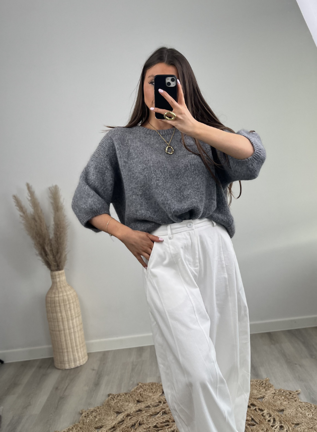 AUDREY - Sweater Grey