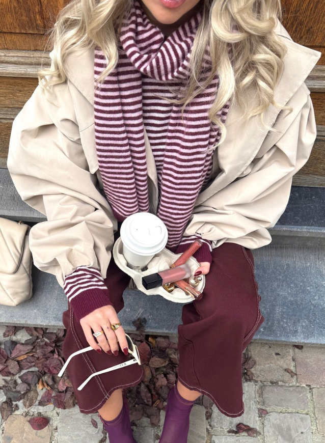 Cashmere Scarf Bordeaux