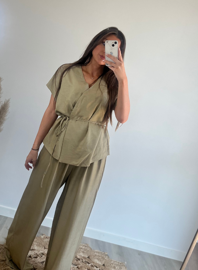 Top olive green