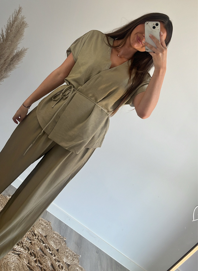 Top olive green