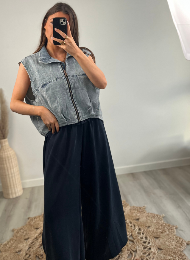 SYLVIE - Trousers Navy