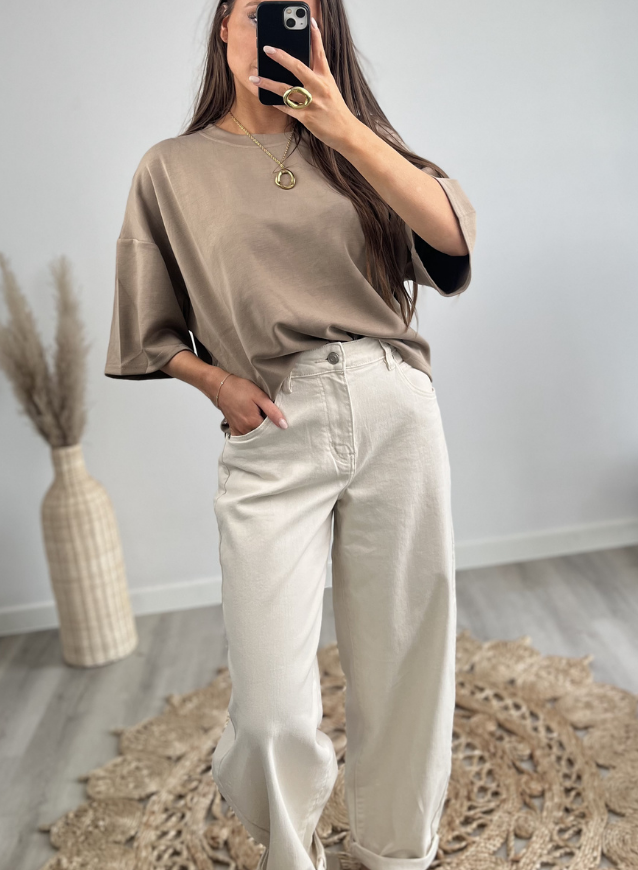 AILY - Balloon Jeans Cream