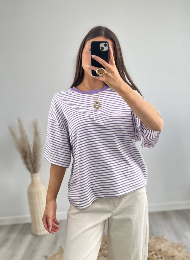 Striped shirt Lila