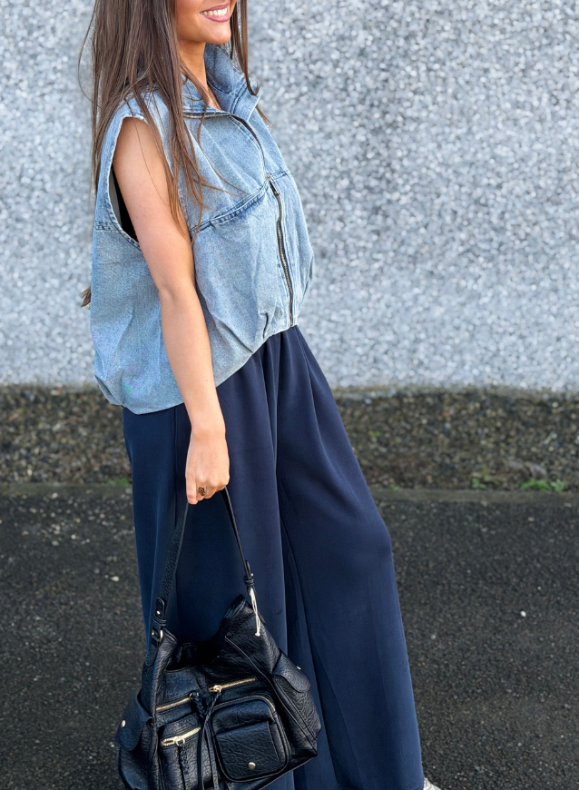 SYLVIE - Trousers Navy