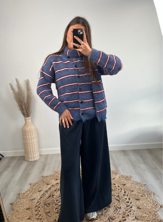 SYLVIE - Trousers Navy