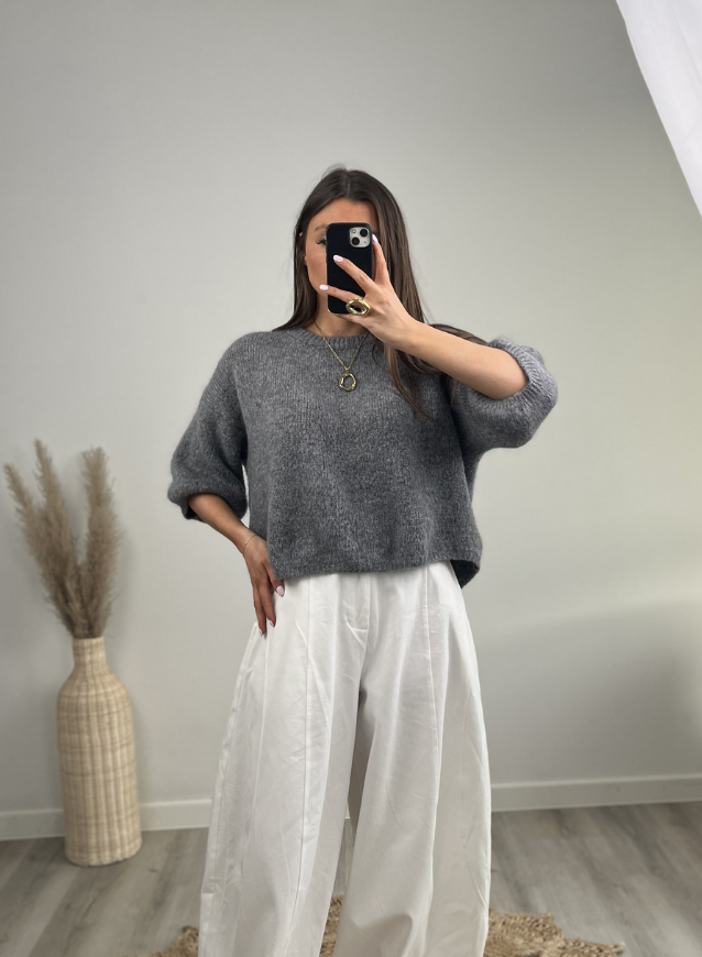 AUDREY - Sweater Grey