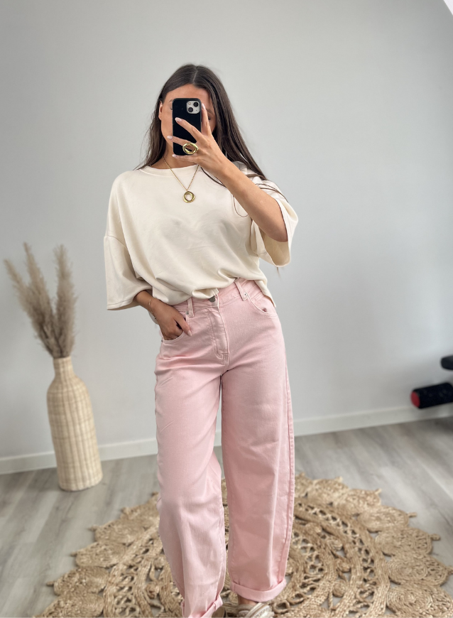 AILY - Balloon Jeans Pink