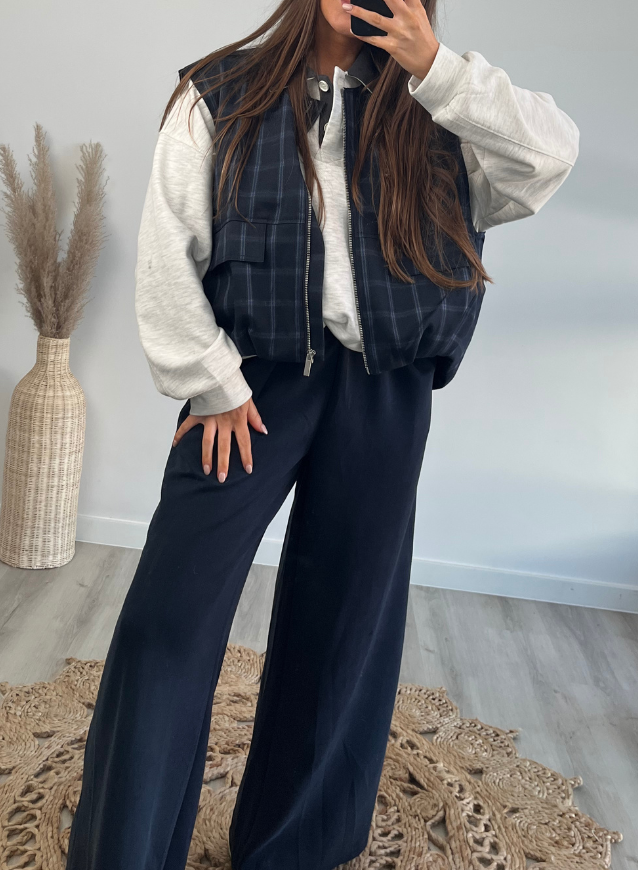 SYLVIE - Trousers Navy